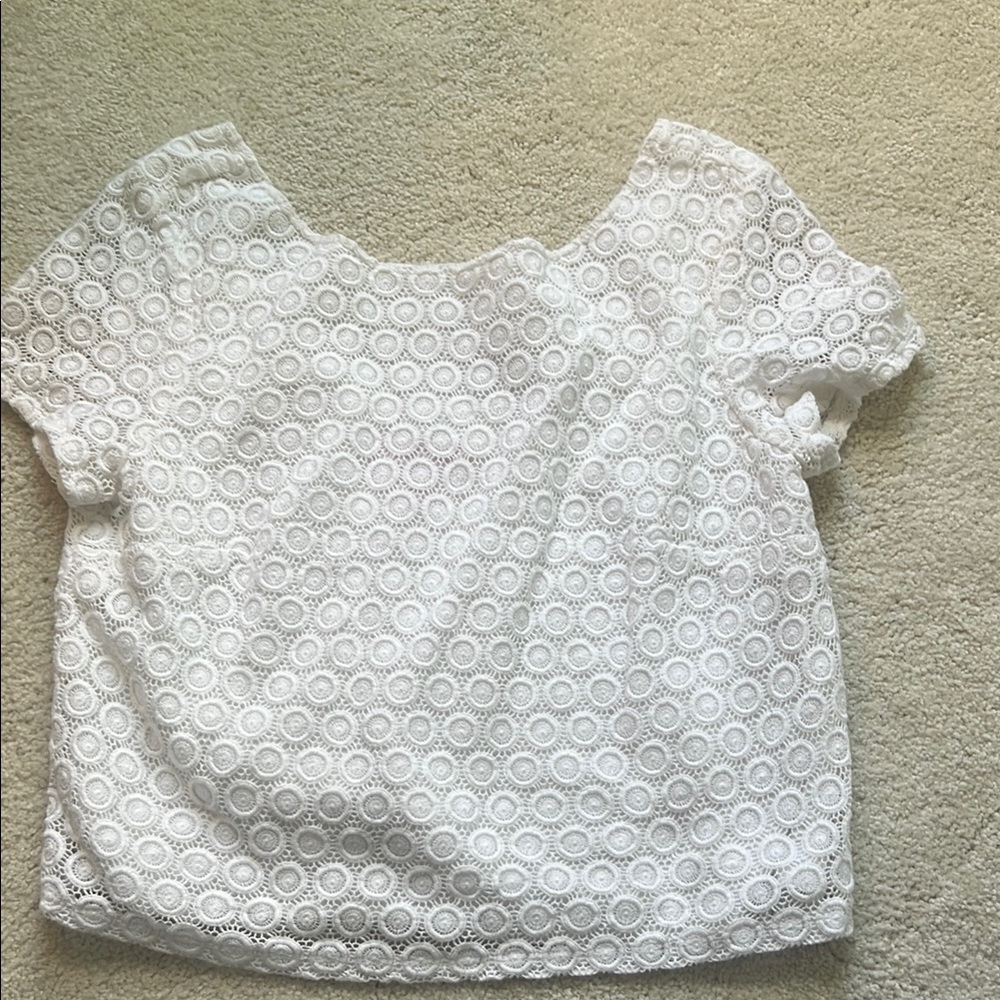 Lilly Pulitzer White Crop Top